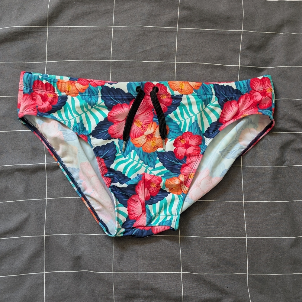 Pool Boy Floral Swim Briefs